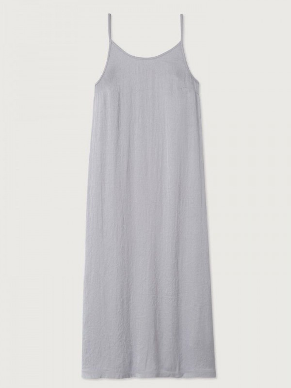 American vintage satin lilac μακρύ φόρεμα