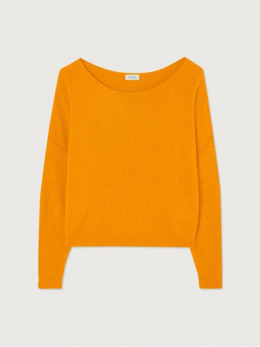 American vintage πορτοκαλί πλεκτό πουλόβερ