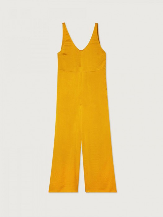 American vintage dark yellow jumpsuit