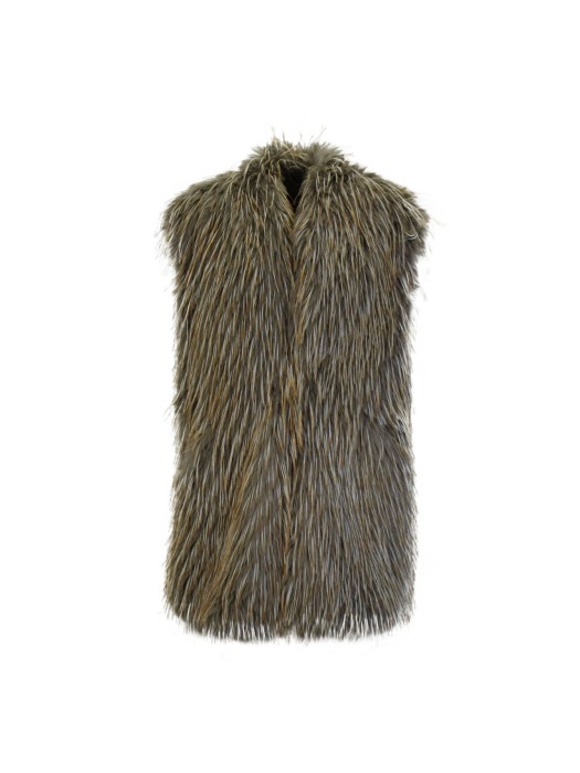 Anonyme designers yeti γούνινο γιλέκο
