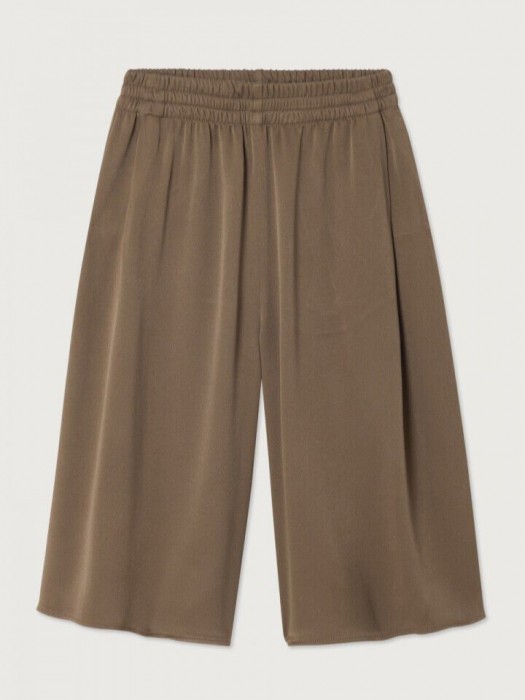 American vintage dark beige tidim mid-length shorts