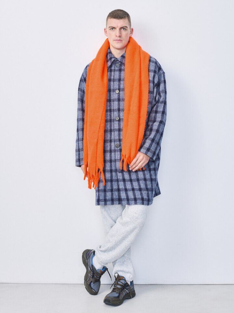 American vintage Zinaco fluorescent fire unisex κασκόλ