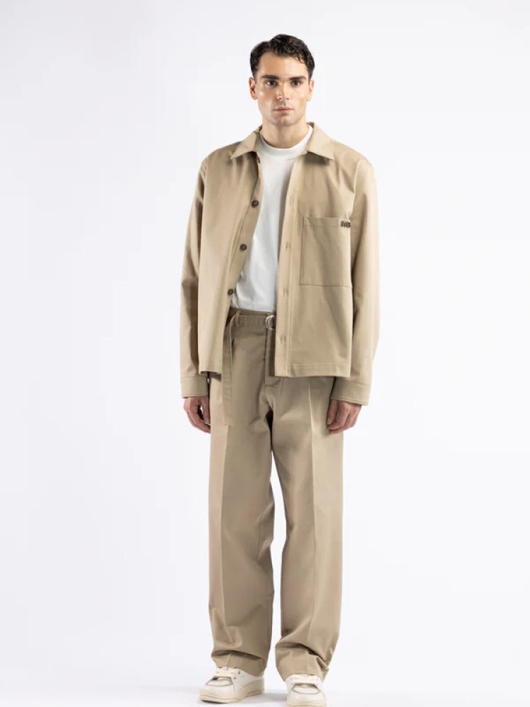 I'm brian μπεζ παντελόνι σε άνετη γραμμή