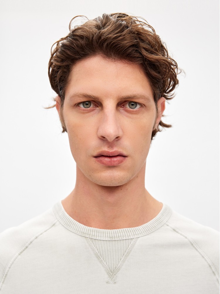 Dirty Laundry grey modal shirt in regular line