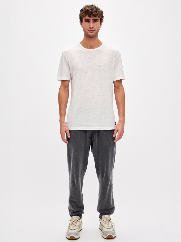 Dirty Laundry white loose fit linen t-shirt