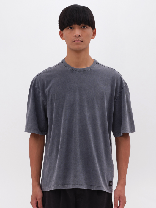 Dirty Laundry vintage γκρι oversized t-shirt σε χαλαρή γραμμη