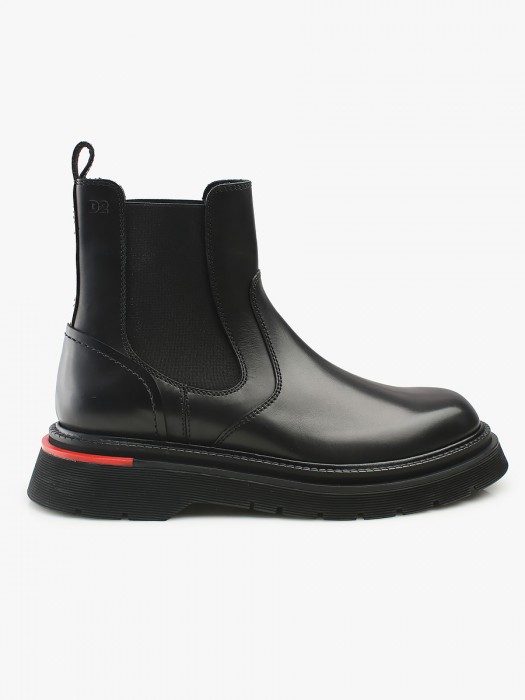 Dsquared2 black ankle boots