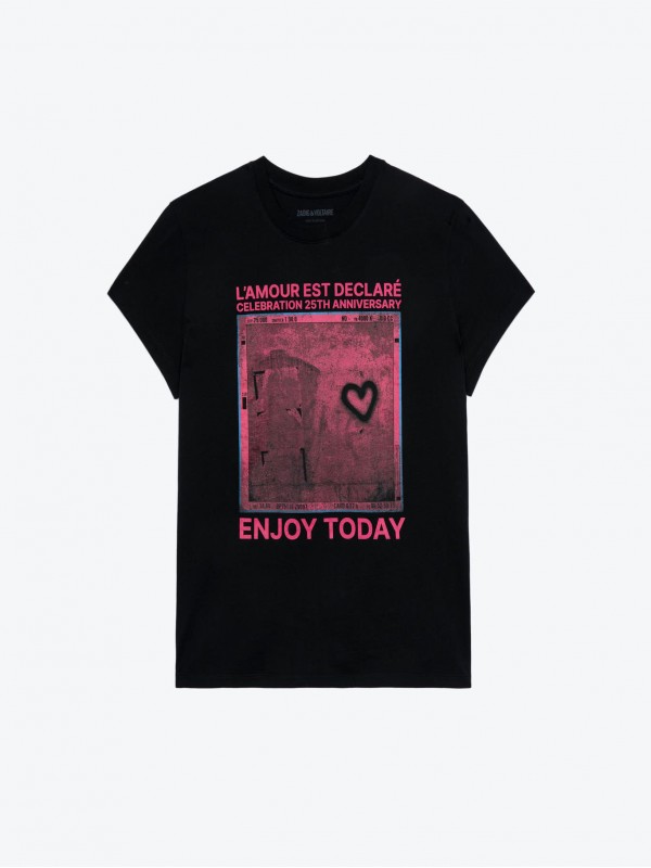 Zadig&Voltaire zoe photoprint heart t-shirt