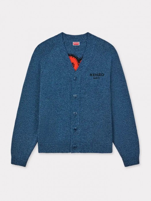 KENZO blue 'Boke Flower' cardigan