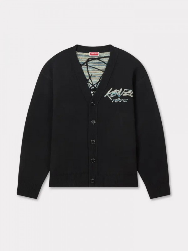 KENZO 'Kenzo x Futura 2000' genderless cardigan μαύρη ζακέτα