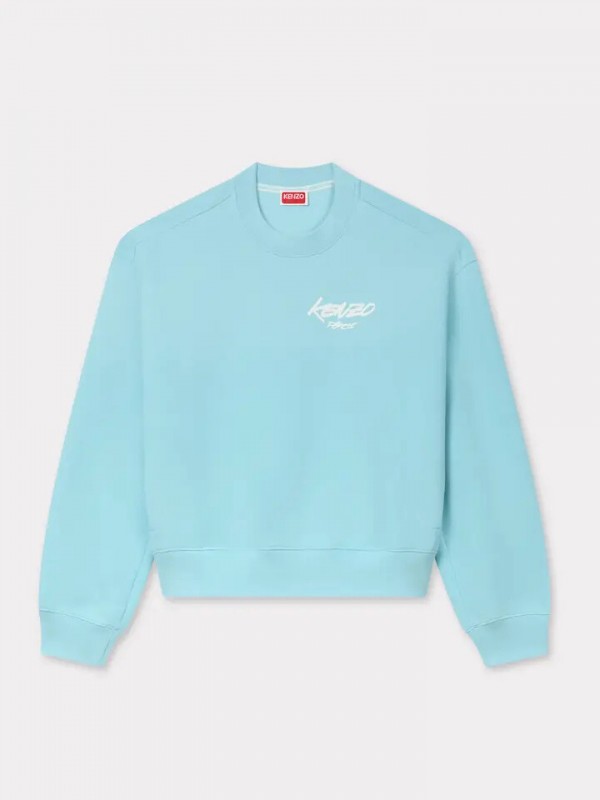 KENZO aqua 'Kenzo x Futura 2000' oversized cocoon sweatshirt