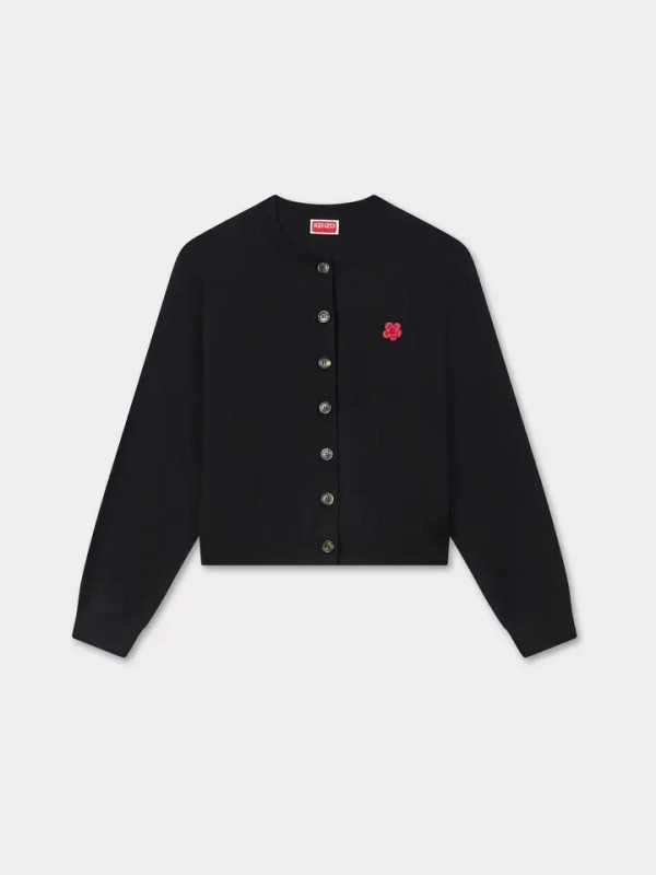 KENZO  μαύρη 'Boke Flower' embroidered ζακέτα