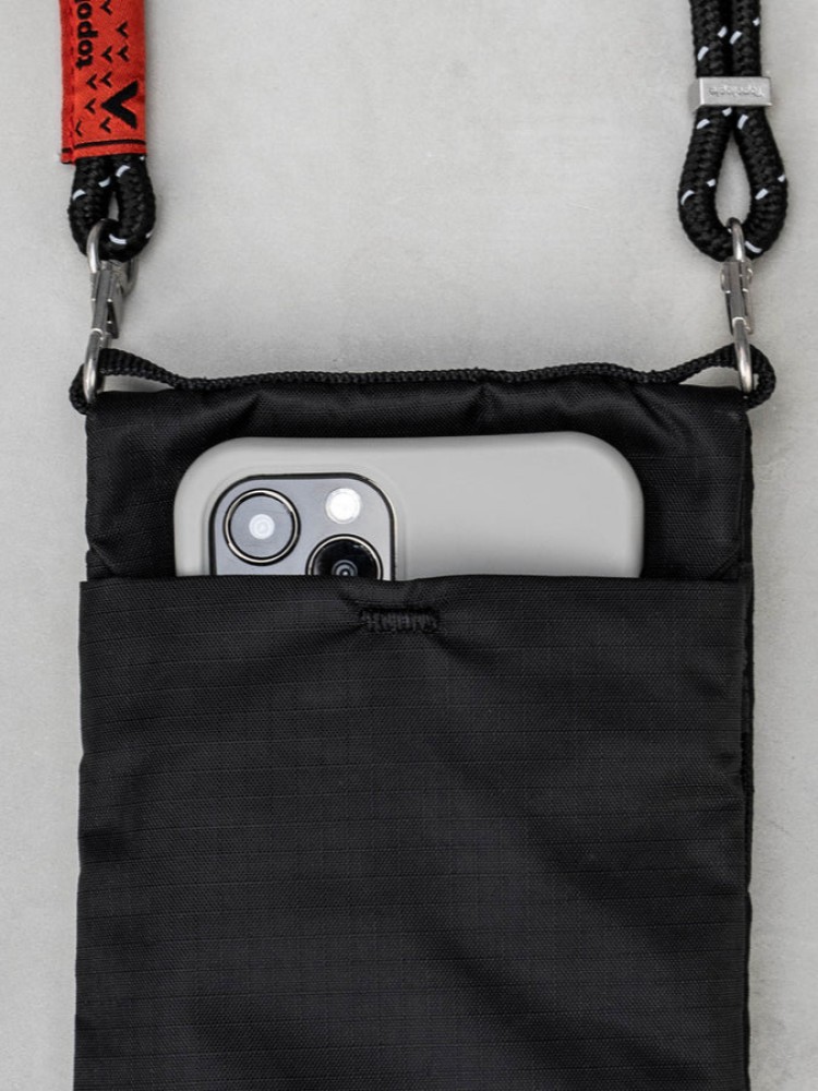 Topologie Phone Sacoche Sacoche Black Tech Sateen phone case