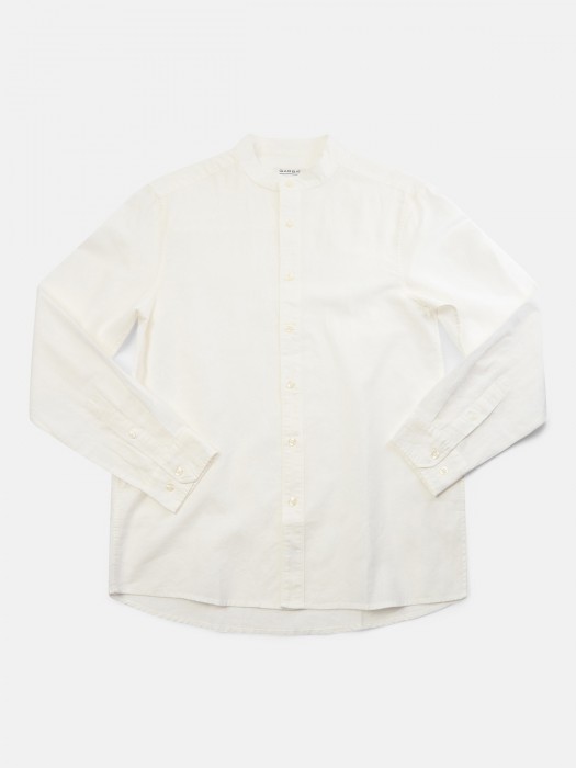 Gabba white ratter linen long sleeves shirt