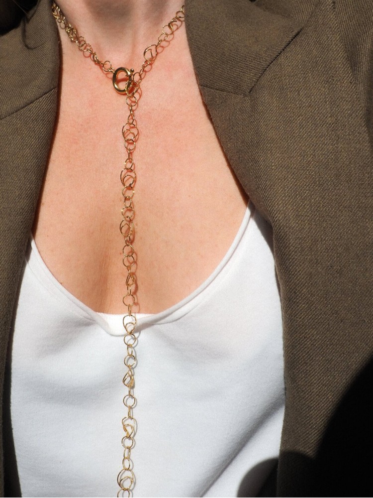 Hermina gold plated sterling silver medea chain