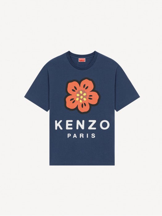 Kenzo 'Boke Flower' midnight blue t-shirt