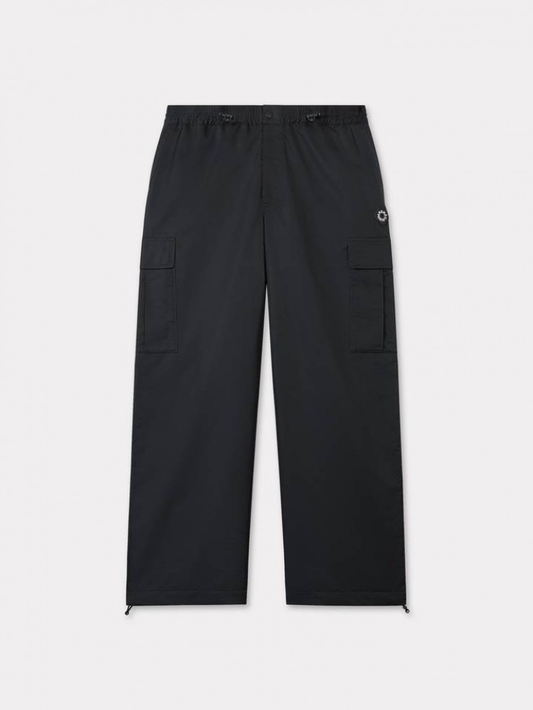KENZO 'BOKE FLOWER 2.0' cargo black jogpant