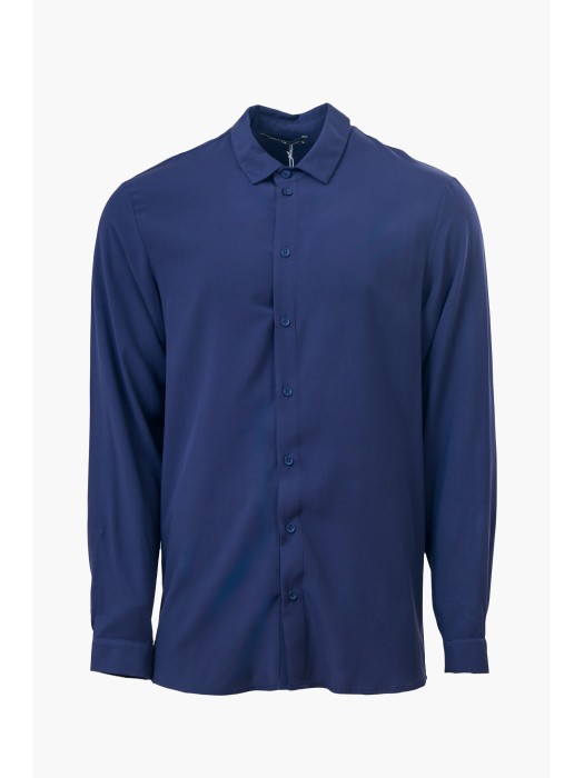 Nineteen dark blue long sleeves shirt