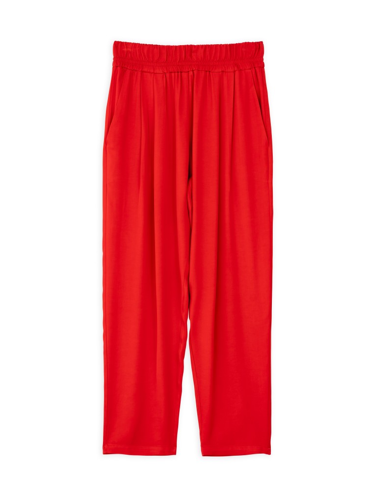 Philosophy red satin pleated pants