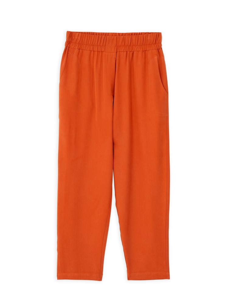 Philosophy orange tencel jogger pants