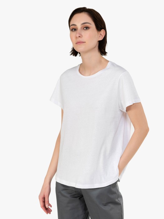 Philosophy λευκό t-shirt από οργανικό βαμβάκι
