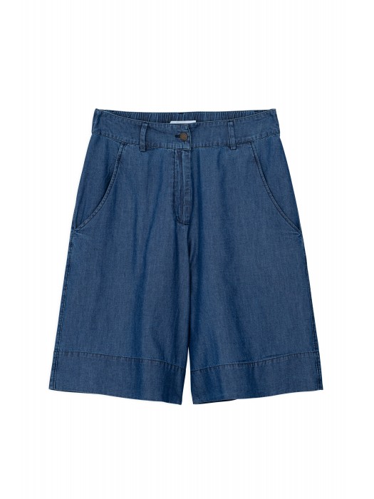 Philosophy light denim σκούρα μπλε σορτς