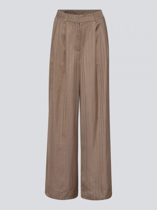 Remain wide suiting pants taupe