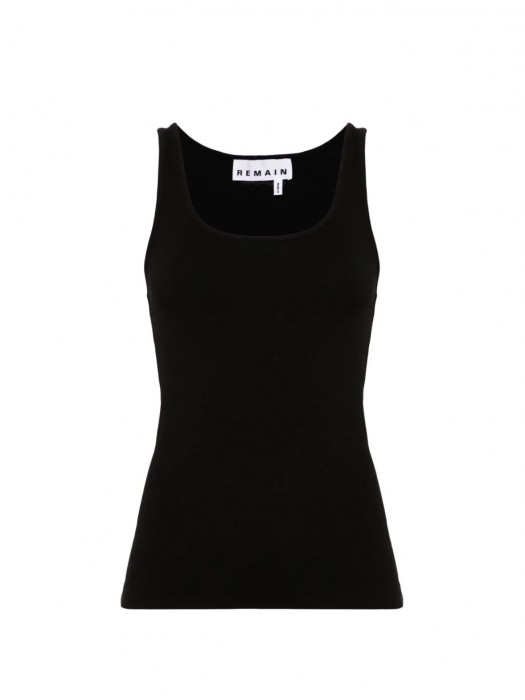 Remain scoop-neck ribbed tank top