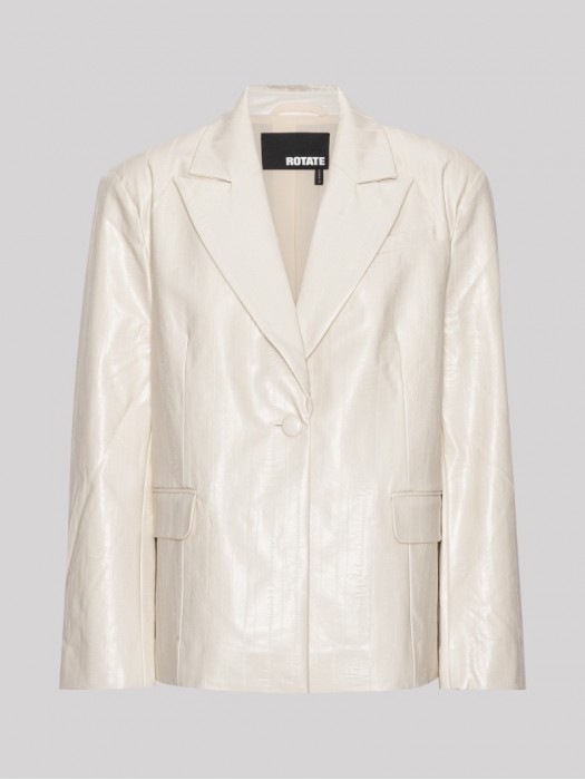 Rotate textured oversized blazer άσπρο σακάκι