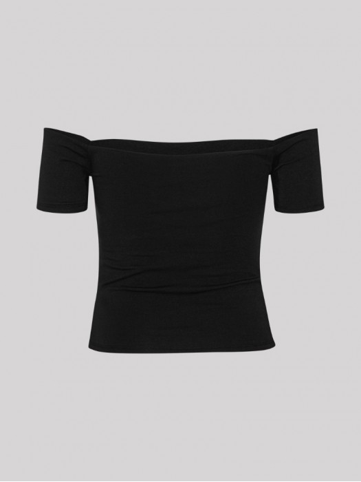 Rotate μαύρο μπλουζάκι με ακάλυπτους ώμους 