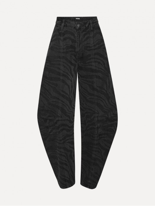 Rotate twill cargo μαύρο παντελόνι