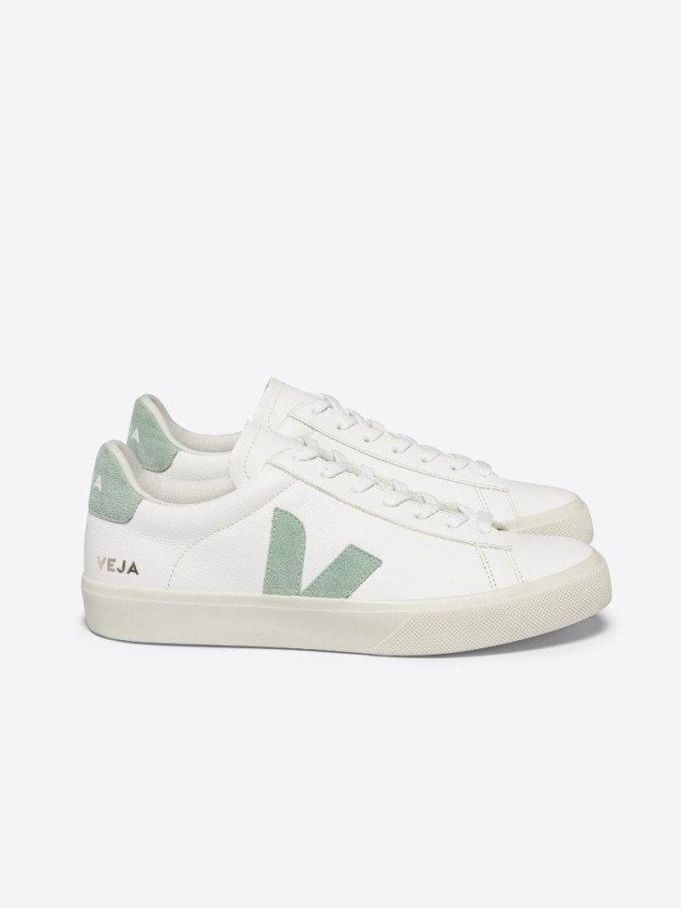 Veja sneaker campo chrome free leather white matcha