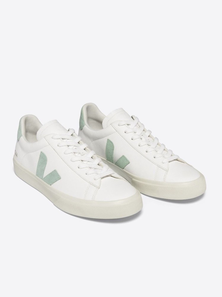 Veja sneaker campo chrome free leather white matcha