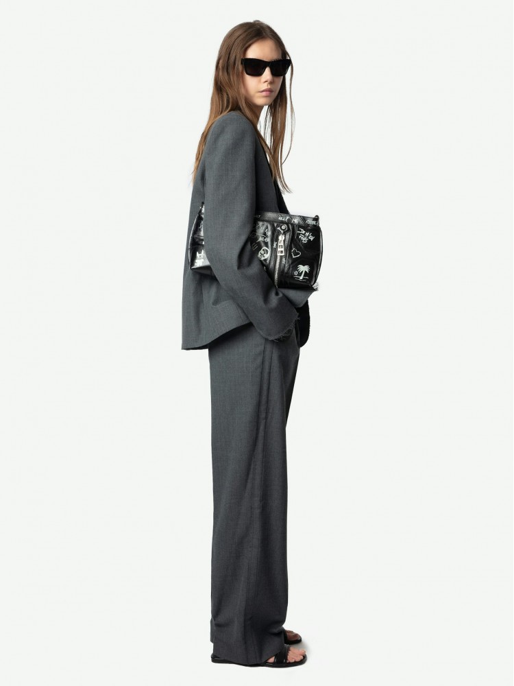 Zadig&Voltaire Vavy raw edge tailored γκρι σακάκι