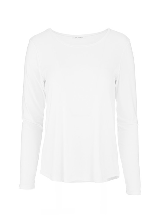 Philosophy lyocell off white turtleneck μακρυμάνικη μπλούζα