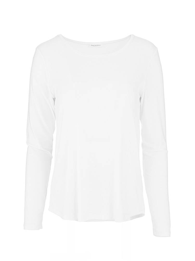 Philosophy lyocell off white turtleneck μακρυμάνικη μπλούζα