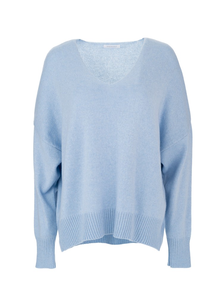 Philosophy σιέλ cashmere V neck πλεκτό