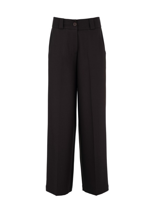 Philosophy καφέ T/R wide leg παντελόνι 