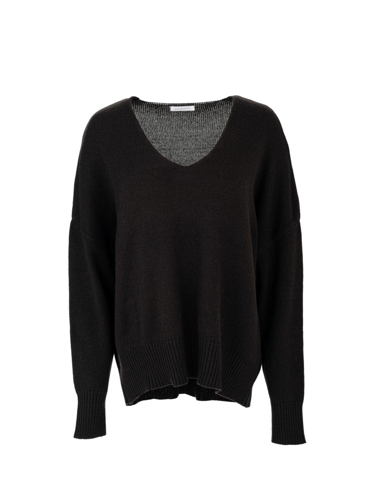 Philosophy μαύρο cashmere V neck πλεκτό