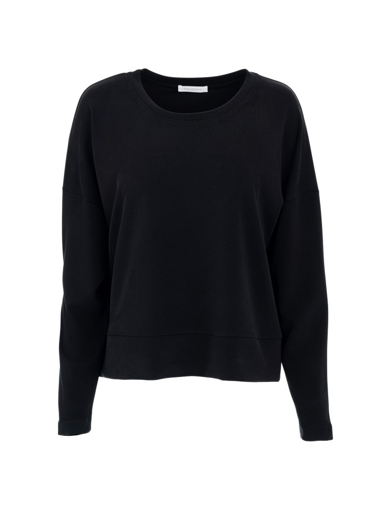 Philosophy μαύρο heavy rib sandwashed top