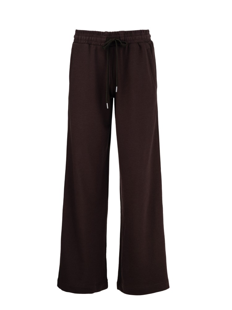 Philosophy σκούρο καφέ futter wide leg παντελόνι φόρμα