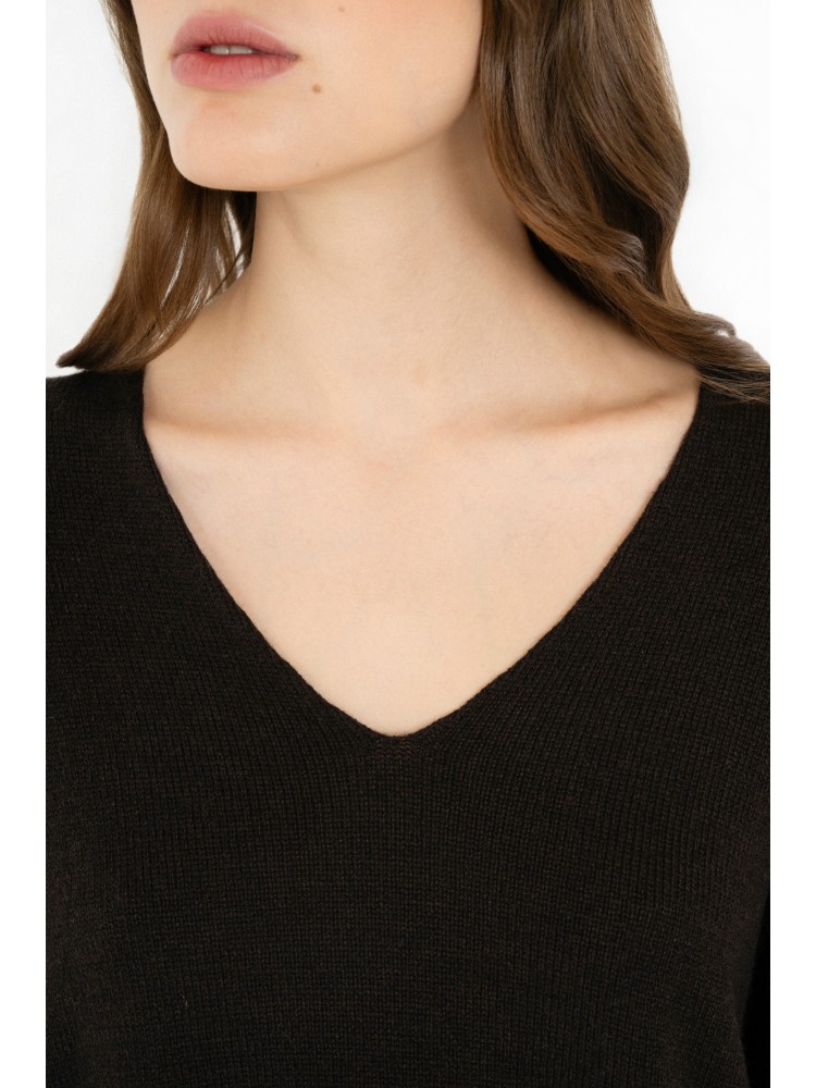 Philosophy μαύρο cashmere V neck πλεκτό