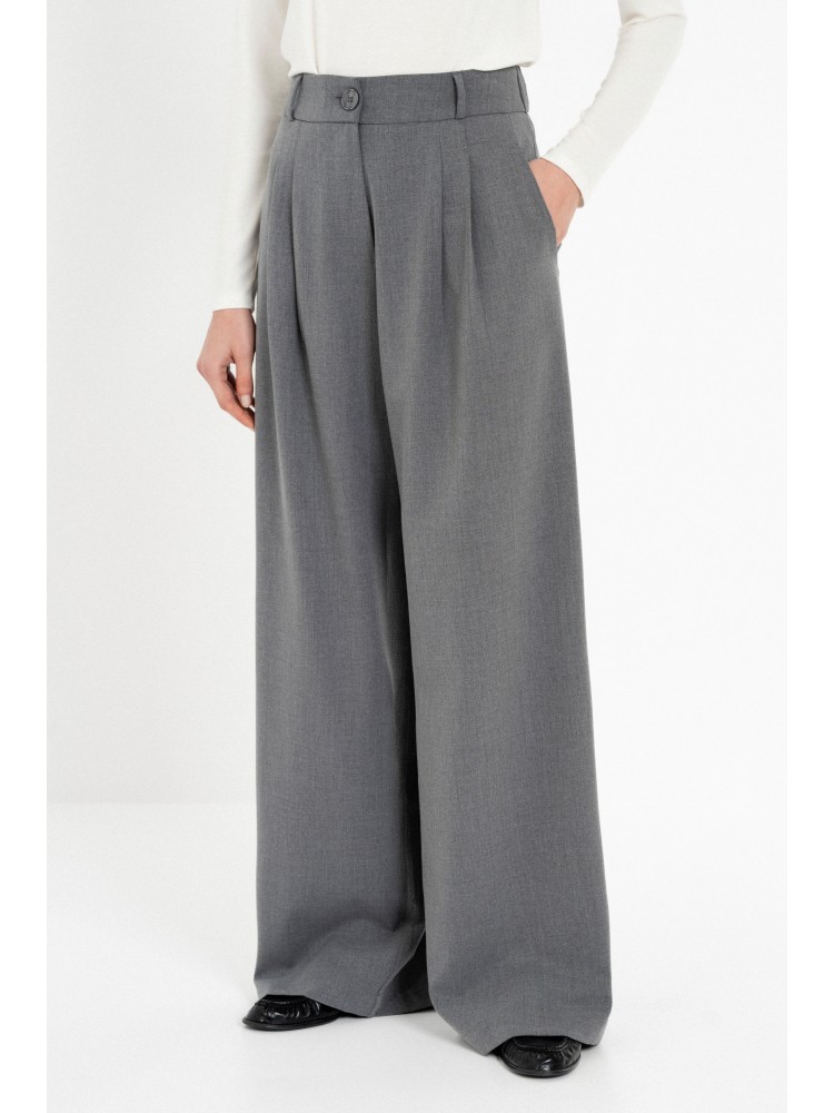 Philosophy light T/R grey melange pleated pants