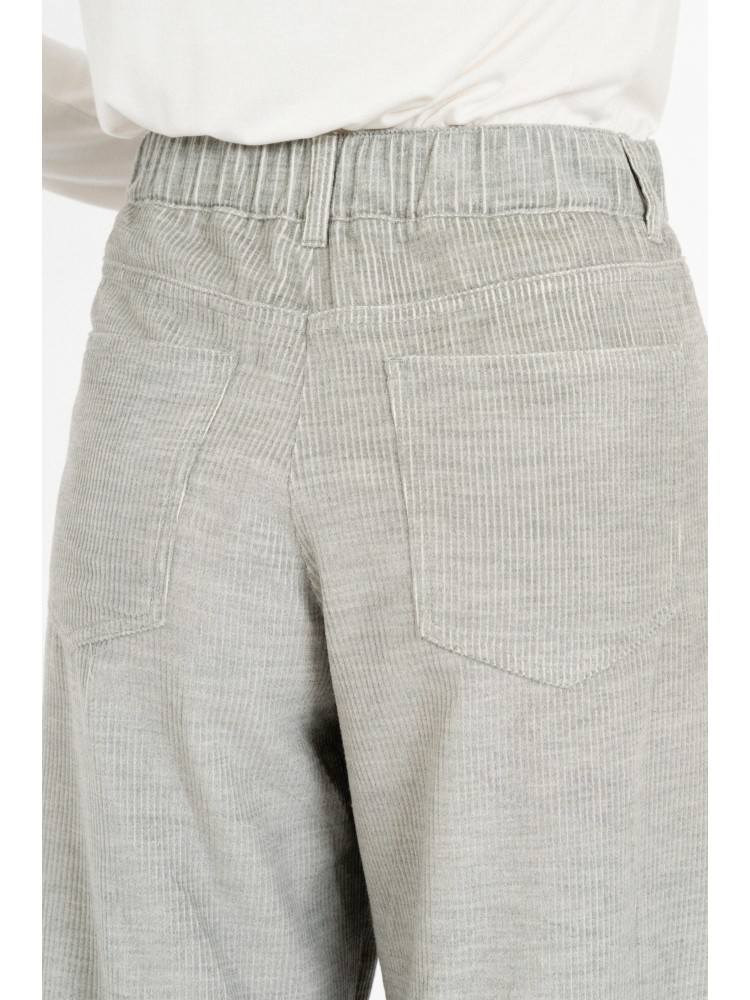 Philosophy corduroy light grey melange wide leg pants