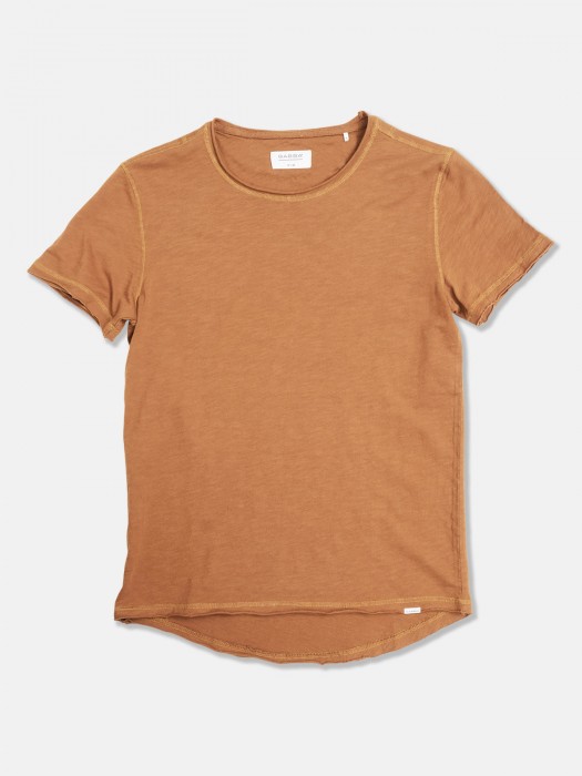 Gabba konrad slub bronze brown short sleeves t-shirt