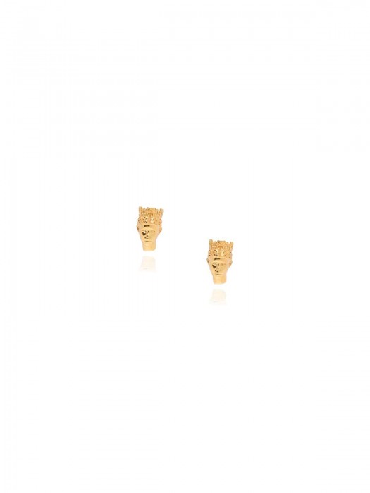 Hermina tyche mini studs gold plated earrings