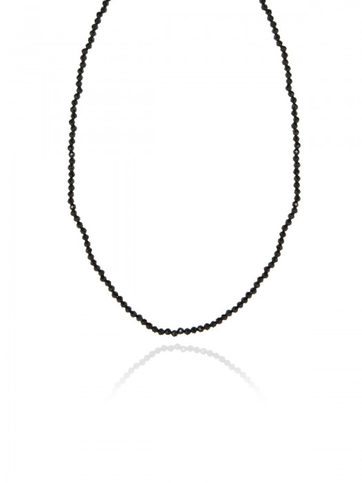 Hermina black crystal necklace