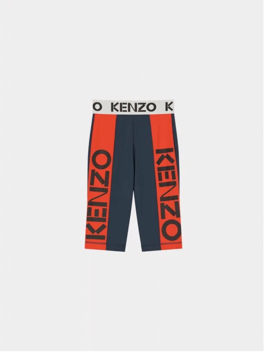 Kenzo midnight blue logo cycling shorts