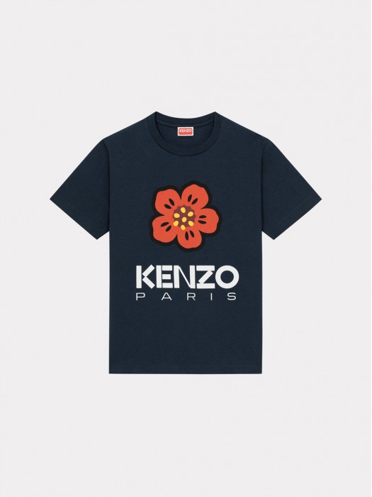 Kenzo 'Boke Flower' μπλε κοντομάνικη μπλούζα με τύπωμα