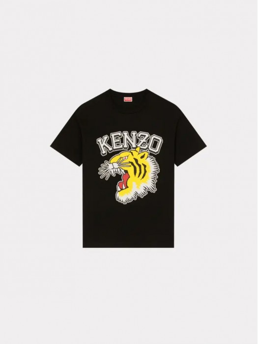 Kenzo varsity jungle tiger oversize black t-shirt